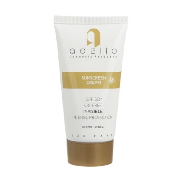 کرم ضد آفتاب spf50 بی رنگ ادلیو مخصوص پوست چرب